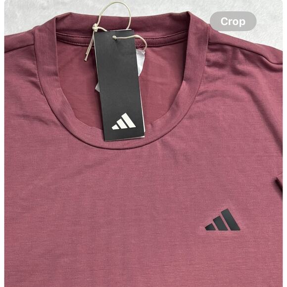 Adidas Men’s Medium SS Preloved Crimson Color Axis 3.0 T-Shirt NWTs - Picture 2 of 4